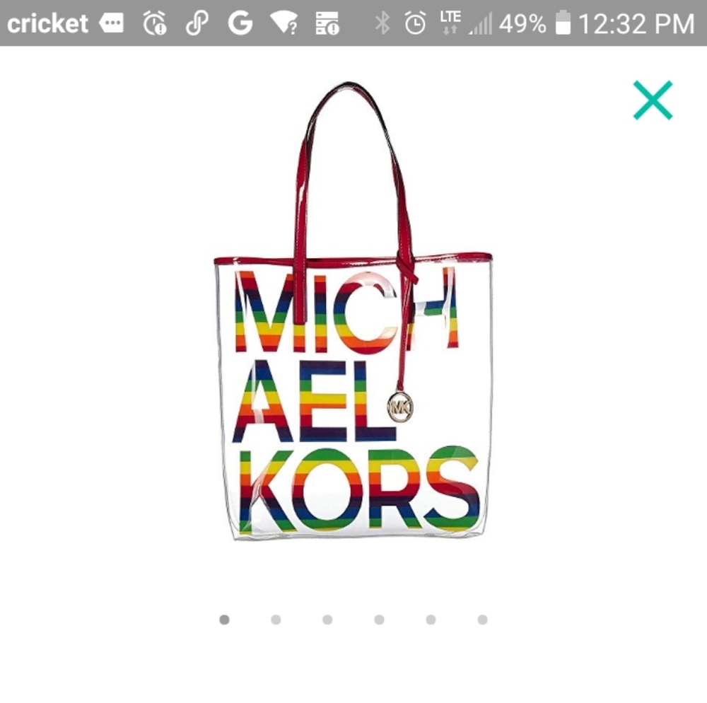 Free shipping Michael kors transparent handbag